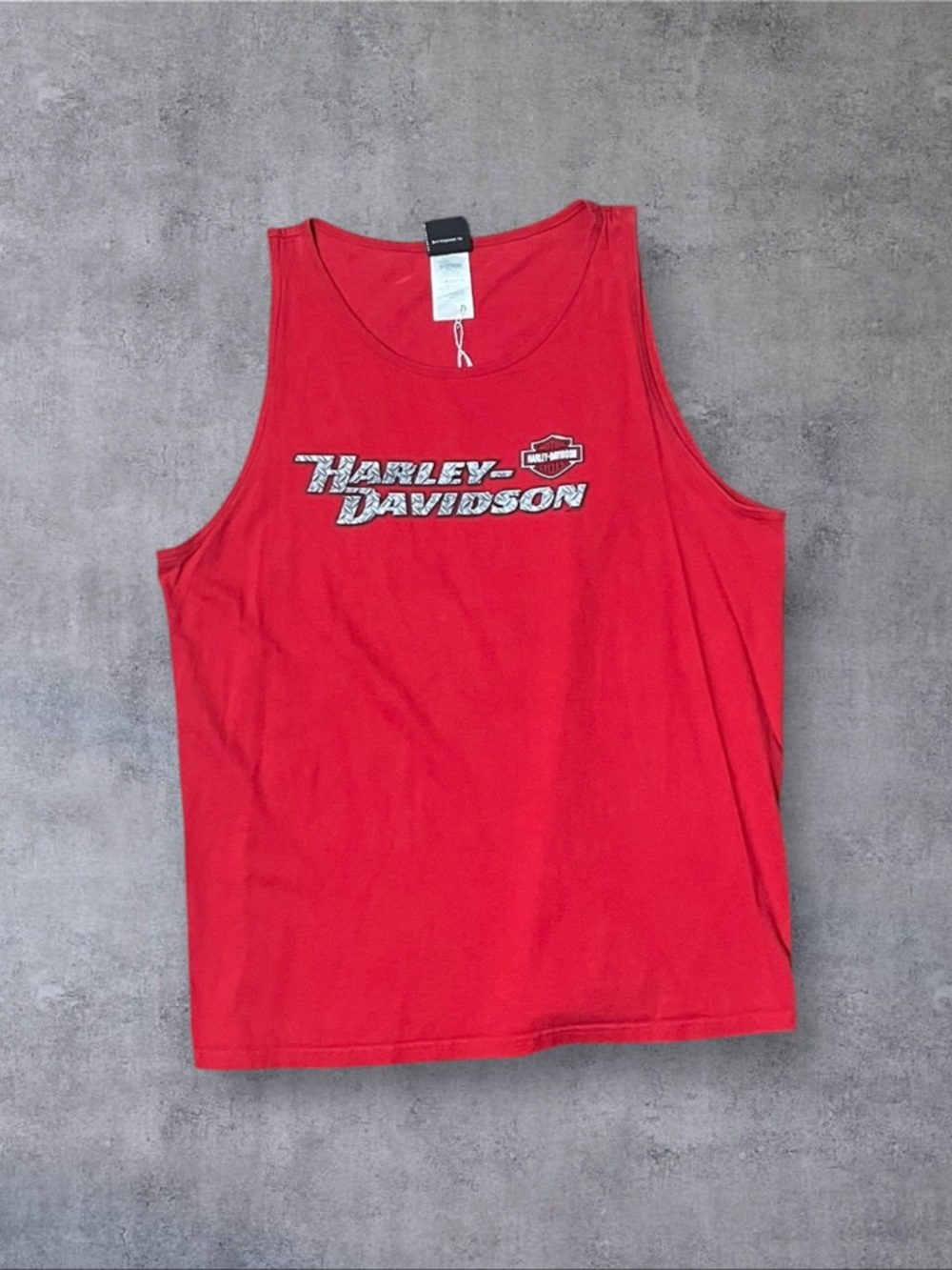 Metal Text Harley Davidson Tank Top